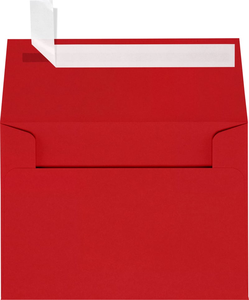 LUXPaper 4Bar A1 Invitation Envelopes | Peel & Press | 3 5/8" x 5 1/8" | Ruby Red | 80lb. Text | 50 Qty - Image 1